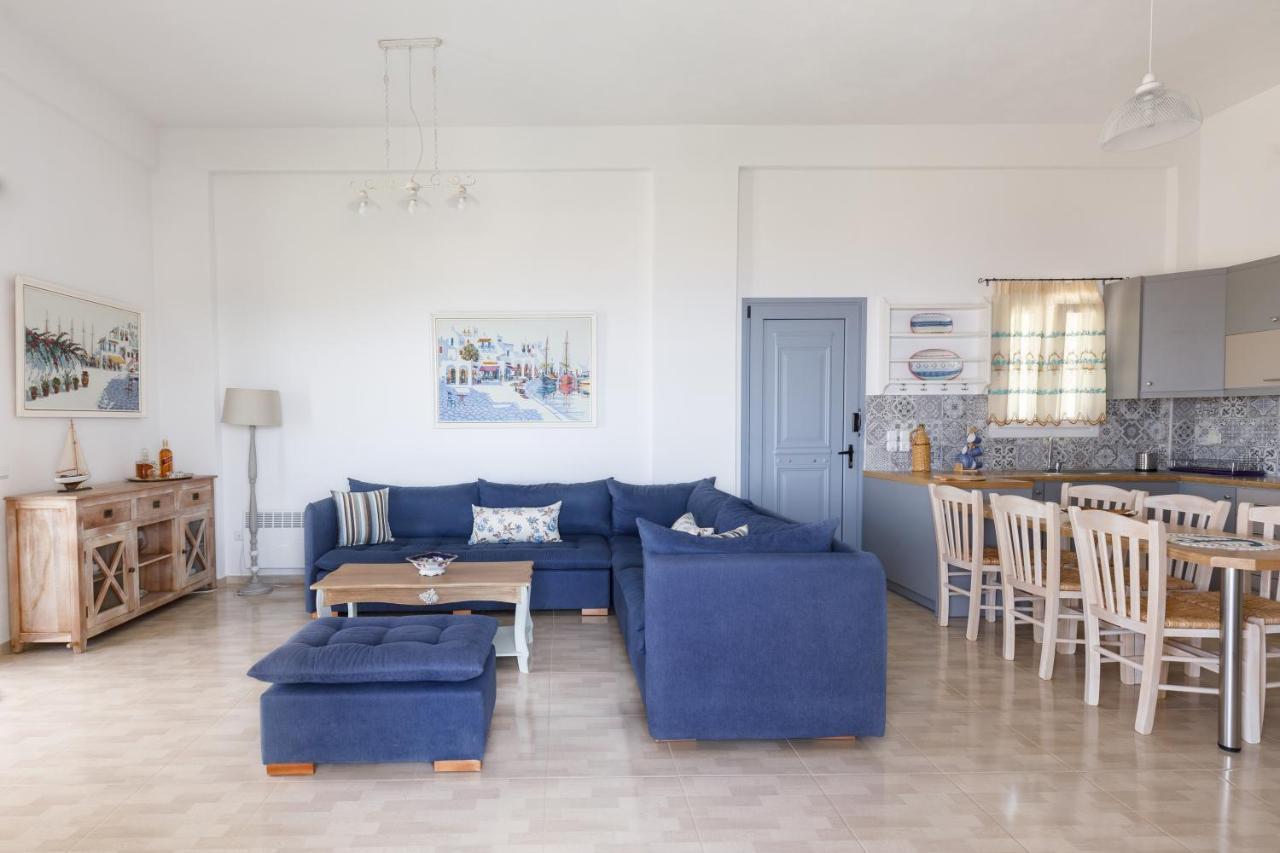 Cycladic Villa With Sea View! Ioulis Eksteriør billede