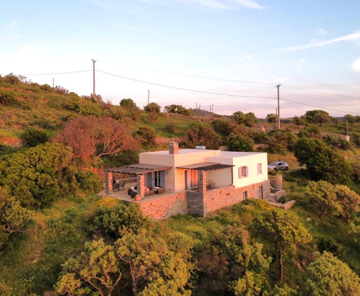 Cycladic Villa With Sea View! Ioulis Eksteriør billede